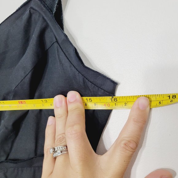 Phillipe Dubuc Empire Waist A-Line Dress Fit and Flare Black Thick Straps Classy - Picture 10 of 11